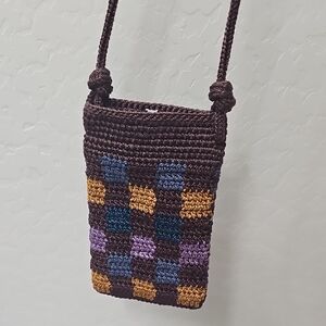 The Sak Josie Mini Multicolor Adjustable Crochet Crossbody NWOT